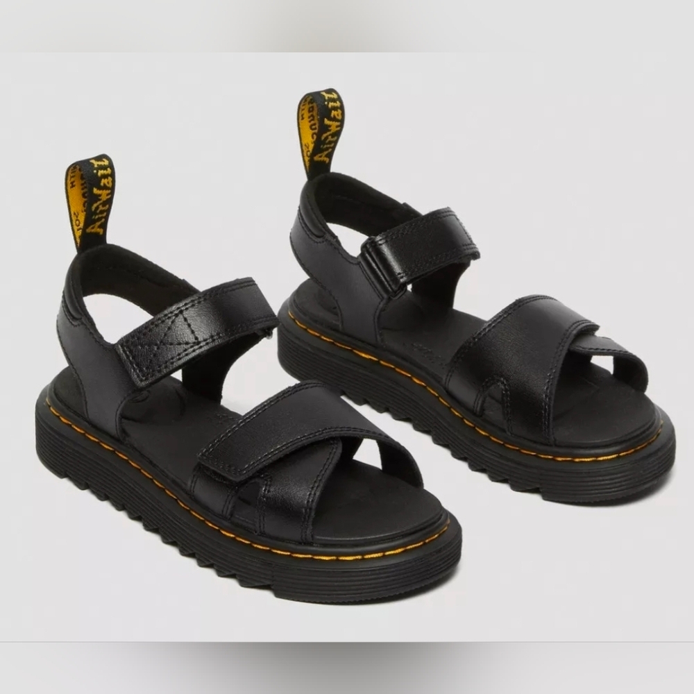 Dr. Martens Junior Vossie Leather Sandals Size 2